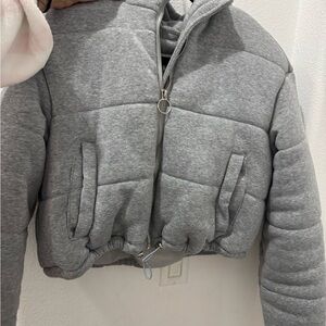 Gray Puffer Jacket